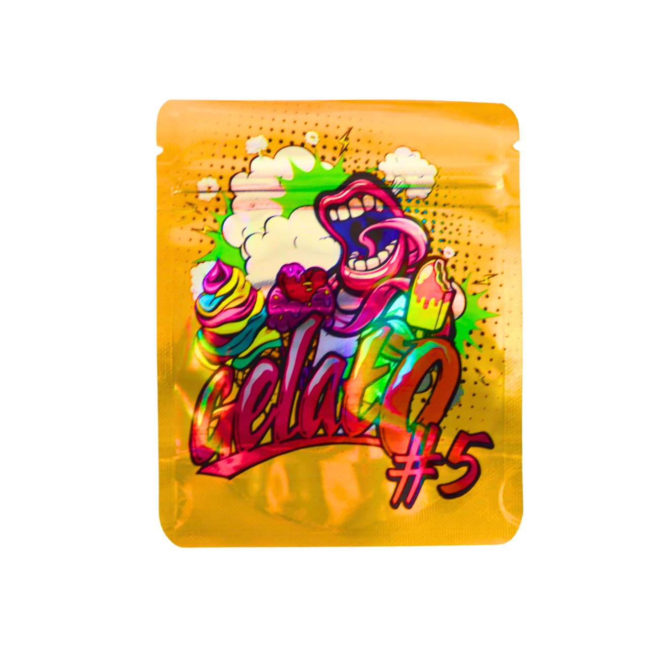 STANDARD MYLAR 3.5G BAGS 50CT GELATO #5 DESIGN